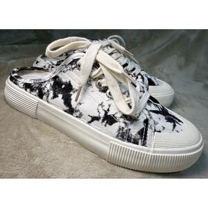 JENN ARDOR Women's Canvas Sneakers Low Top Slip‎ On Loafers Casual Shoes Size 8